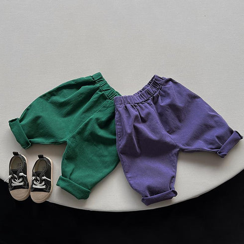 Thin velvet warm wide leg pants